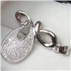 Image 3 : Silver Cubic Zirconia Pendant, Suggested Retail Value $160