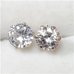 10K Yellow Gold Cubic Zirconia Earrings, Suggested Retail Value $600