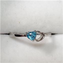 Silver Blue Cz Ring (~Size 6.5), Suggested Retail Value $150