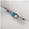 Image 2 : Silver Blue Cz Ring (~Size 6.5), Suggested Retail Value $150