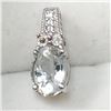 Image 1 : Silver Cubic Zirconia Pendant, Suggested Retail Value $100