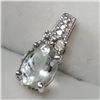 Image 2 : Silver Cubic Zirconia Pendant, Suggested Retail Value $100