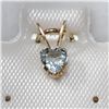 Image 1 : 14K Yellow Gold Aquamarine Pendant, Made in Canada, Suggested Retail Value $120