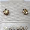 Image 1 : 14K Yellow Gold Citrine Earrings, Made in Canada, Suggested Retail Value $100