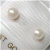 Image 3 : 14K Yellow Gold Pearl Earrings, Suggested Retail Value $120