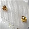Image 3 : 14K Yellow Gold Yellow Sapphire Earrings, Made in Canada, Suggested Retail Value $150