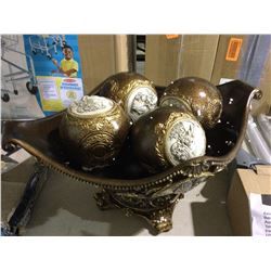 Decorative Bowl and Balls