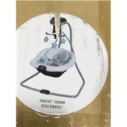 Graco's Simple Sway Baby Swing in Stratus