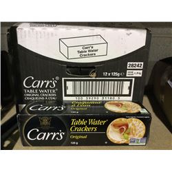 Case of Carr'sTable Water Crackers (12 x 125g)