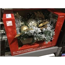 Home Accents Holiday 16" Flocked Centerpiece