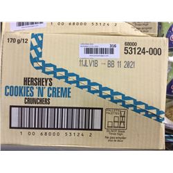 Case of Hershey's Cookies N' Creme Crunchies (12 x 170g)
