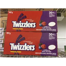 Twizzlers Wildberry Twizzelators Licorice Candy (957g) Lot of 2