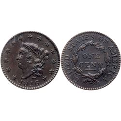 1816 N-2 B/A AU50 PCGS AU53