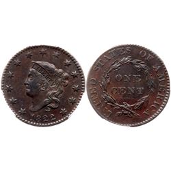 1822 N-5 B/A VF35 PCGS AU50