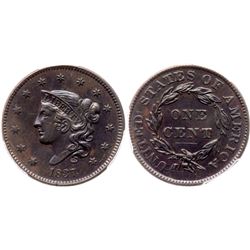 1837 N-3 B/C AU50 PCGS AU58