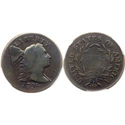 1796 S-81 VG10+ PCGS F DETAILS