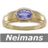 Image 1 : USGL Certified 1.00 ct Tanzanite Ring Solid 14kt Gold