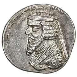 PARTHIAN KINGDOM: Phraates III, 70-57 BC, AR drachm (4.17g), Mithradatkart (struck ca. 62-57 BC). EF