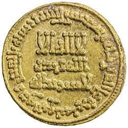 ABBASID: al-Mansur, 754-775, AV dinar (4.22g), NM, AH144. EF