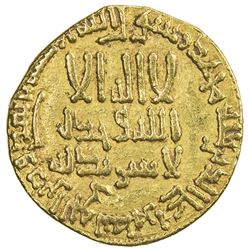 ABBASID: al-Mansur, 754-775, AV dinar (4.08g), NM, AH158. VF