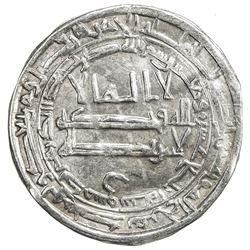 ABBASID: al-Ma'mun, 810-833, AR dirham (3.03g), Dimashq, AH214. VF-EF
