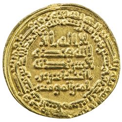 ABBASID: al-Musta'in, 862-866, AV dinar (4.37g), Madinat al-Salam, AH251. VF-EF