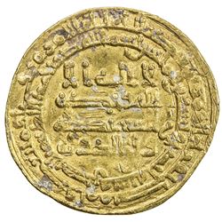 ABBASID: al-Muktafi, 902-908, AV dinar (4.40g), al-Basra, AH291. F-VF