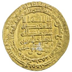 ABBASID: al-Muqtadir, 908-932, AV dinar (4.61g), Mah al-Basra (= Nihawand), AH314. EF