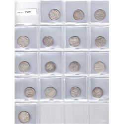 ABBASID: LOT of 16 silver dirhams