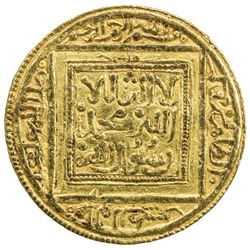 ALMOHAD: Abu Muhammad 'Abd al-Mu'min, 1130-1163, AV 1/2 dinar (2.30g), Fez (Fas), ND. VF