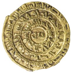 FATIMID: al-Zahir, 1021-1036, AV dinar (3.40g), Tarabulus (Trablus), AH422. VF