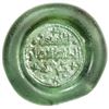 Image 1 : FATIMID: al-Zahir, 1021-1036, glass weight or jeton (5.94g), VF