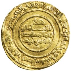 FATIMID: al-Mustansir, 1036-1094, AV dinar (3.84g), Misr, AH437. VF