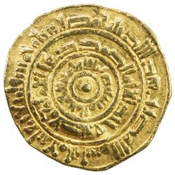 FATIMID: al-Mustansir, 1036-1094, AV dinar (4.20g), Misr, AH445. VF