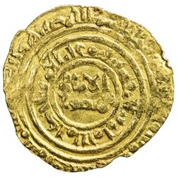 FATIMID: al-Amir al-Mansur, 1101-1130, AV 1/4 dinar (1.03g), al-Mu'izziya al-Qahira, DM. VF