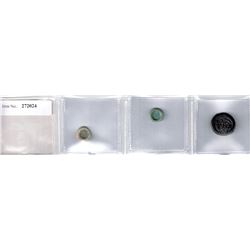 FATIMID: LOT of 3 glass weights/jetons
