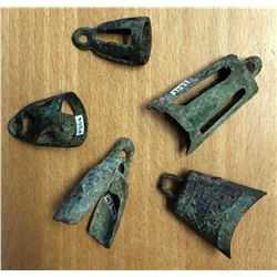 ZHOU: LOT 5 pieces of "bell money"