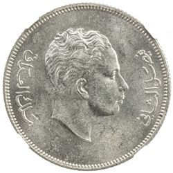 IRAQ: Faisal II, 1939-1958, AR 50 fils, 1953/AH1372. NGC MS63