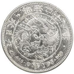 JAPAN: Meiji, 1868-1912, AR yen, year 28 (1895)
