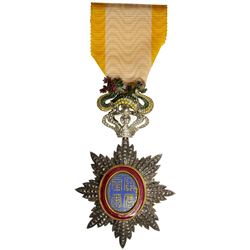 NGUYEN DYNASTY (ANNAM): Dong Khanh, 1885-1889, Order of the Dragon of Annam. EF-AU