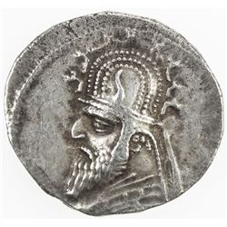 PARTHIAN KINGDOM: Sinatrukes, 93-69 BC, AR drachm (3.97g), Ekbatana. VF-EF