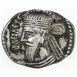 PARTHIAN KINGDOM: Vonones I, 8-12 AD, AR drachm (3.91g), Ekbatana. F-VF