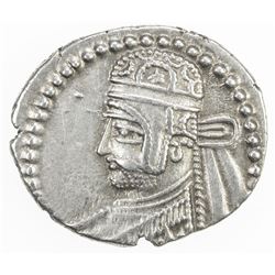 PARTHIAN KINGDOM: Parthamaspates, ca. 116 AD, AR drachm (3.78g), Ekbatana. VF