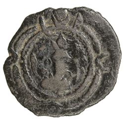 SASANIAN KINGDOM: Kavad, 488-497, 499-531, AE pashiz (1.20g), BYSh (Bishapur), blundered date. VF