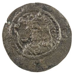 SASANIAN KINGDOM: Khusro I, 531-579, AE pashiz (0.78g), BYSh (Bishapur), year 2. F