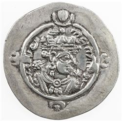 SASANIAN KINGDOM: Ardashir III, 628-630, AR drachm (4.08g), LD (Rayy), year 2. VF