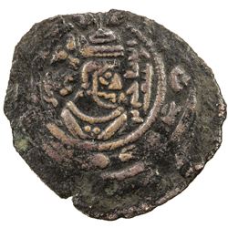 ARAB-SASANIAN: al-Hajjaj b. Yusuf, 694-713, AE pashiz (0.73g), NM, ND. F-VF