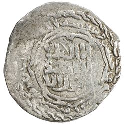 ABBASID: al-Musta'sim, 1242-1258, AR 1/2 dirham (1.54g), Irbil, AH654. VF