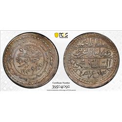 ALGIERS: Mahmud II, 1808-1830, AR budju, Jaza'ir, AH1239. PCGS MS62