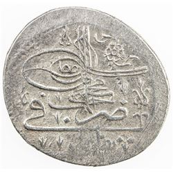 GEORGIA: OTTOMAN OCCUPATION: Ahmad III, 1703-1730, AR abbasi (5.40g), Tiflis (Tbilisi), AH1115. VF